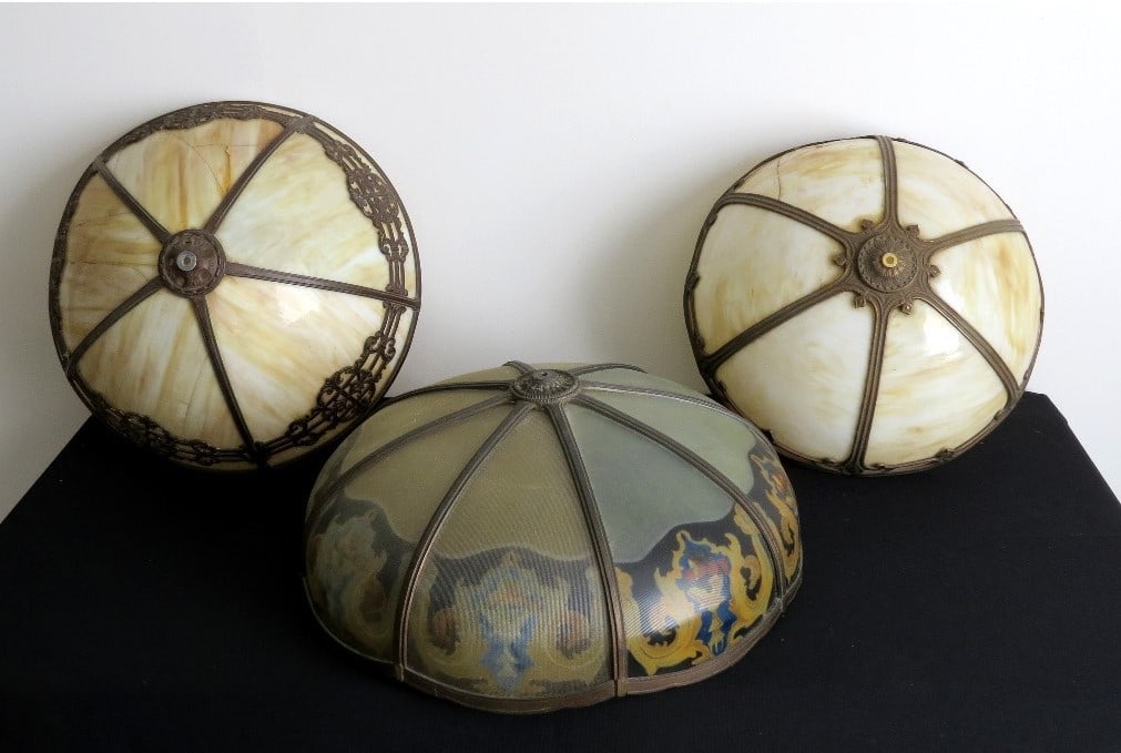 A TRIO OF ARTS & CRAFTS ERA LAMP