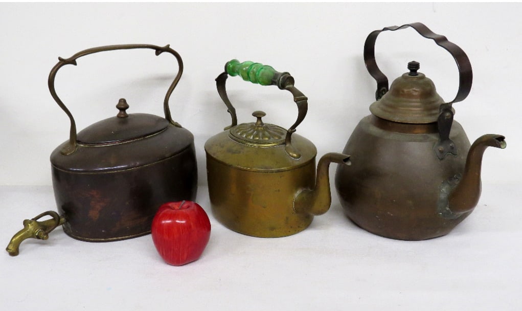 A TRIO OF COPPER & BRASS ENGLISH