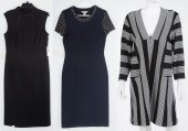 A TRIO OF NAVY, BLACK & WHITE