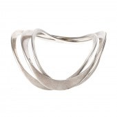 A TRIO OF STERLING BANGLES BY