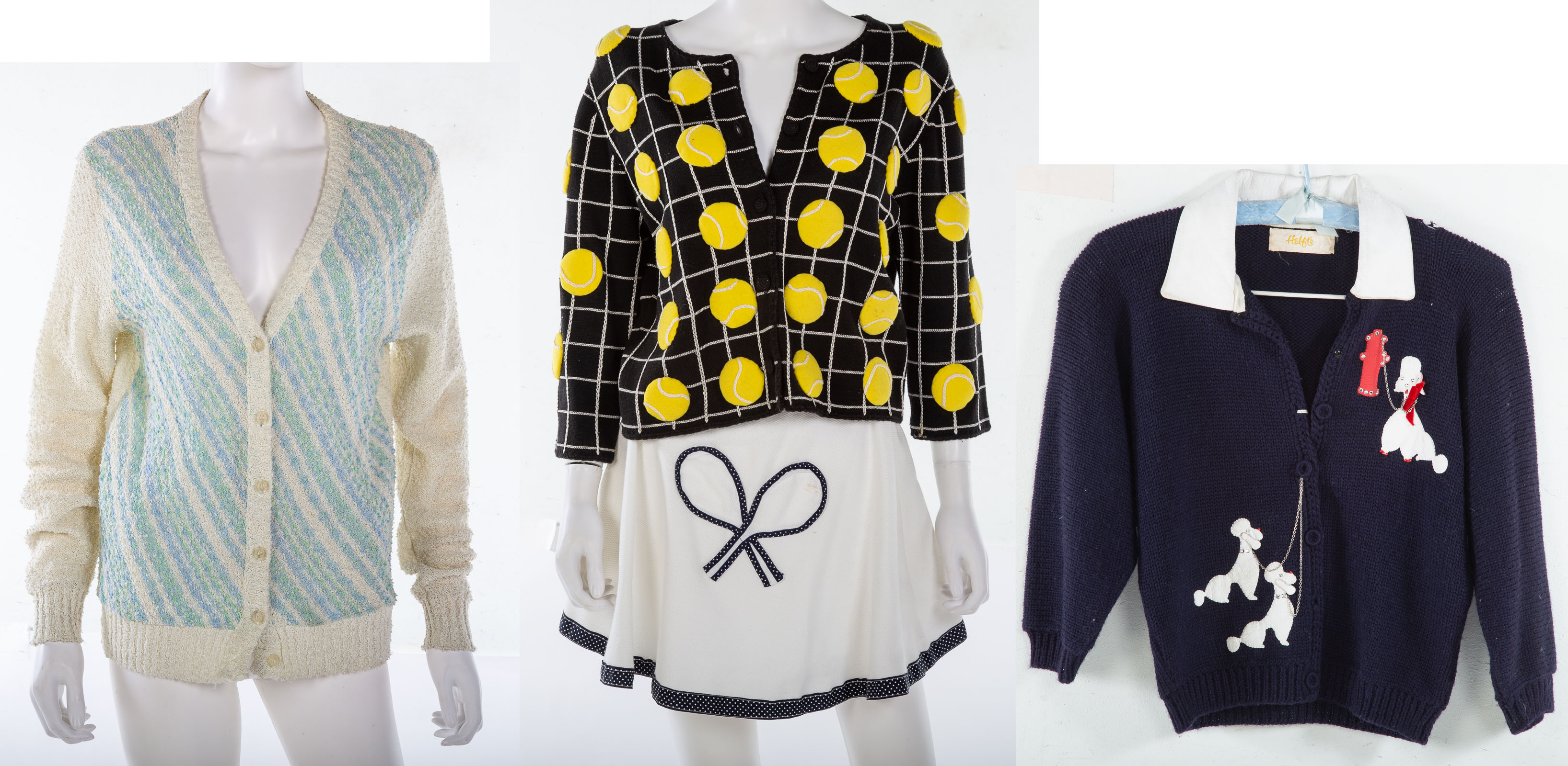 A TRIO OF VINTAGE SWEATERS &