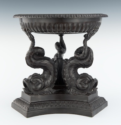 A Tripod Bronze Brazier with