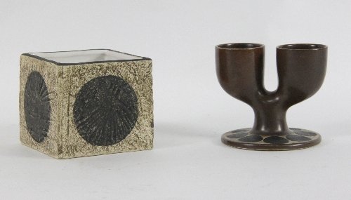 A Troika double egg cup 9cm