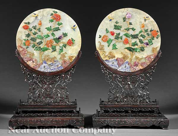 A True Pair of Chinese Hardstone