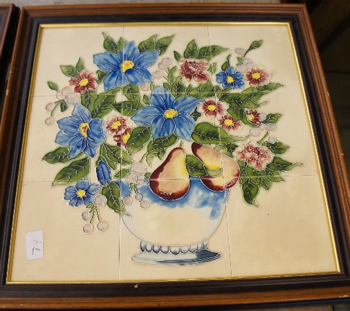 A Tubelined tilepanel of Vase
