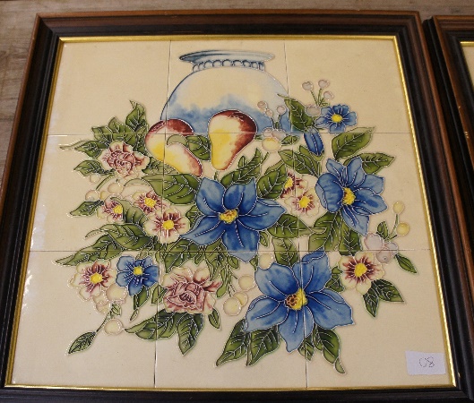 A Tubelined tilepanel of Vase