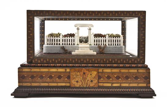 A Tunbridge Style Table Vitrine set
