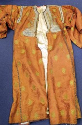 A Turkish brocade work robe la