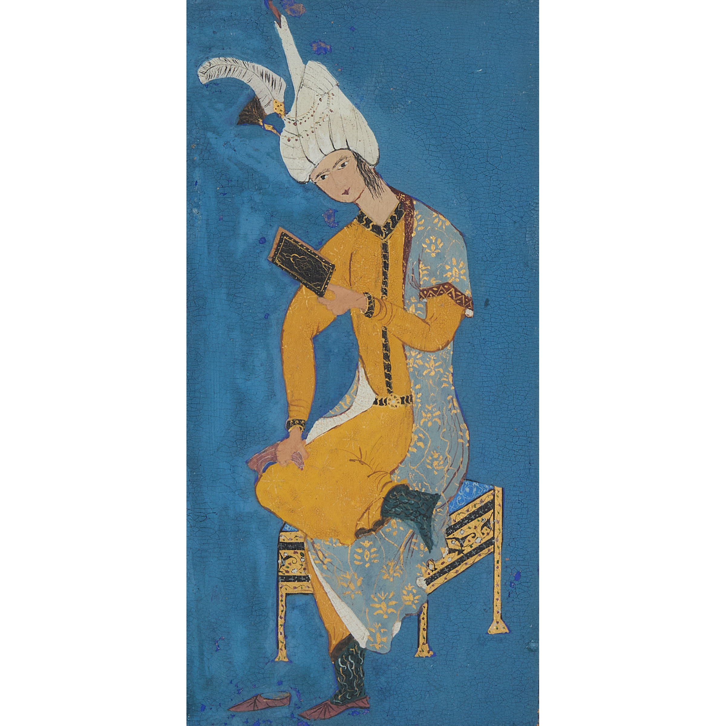 A Turkish Miniature Painting of a