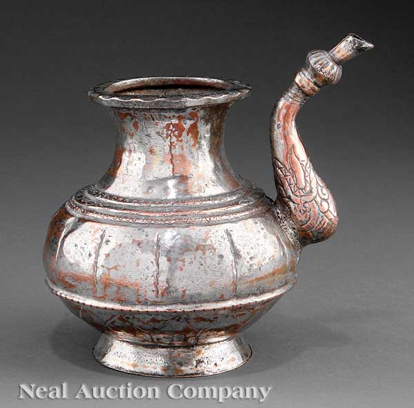 A Turkish Ottoman Silvered Copper