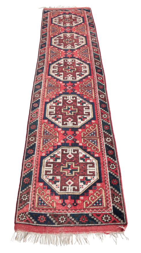 A TURKISH RUNNER OF USHAK STYLE