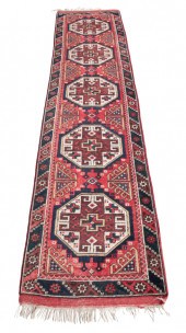 A TURKISH RUNNER OF USHAK STYL