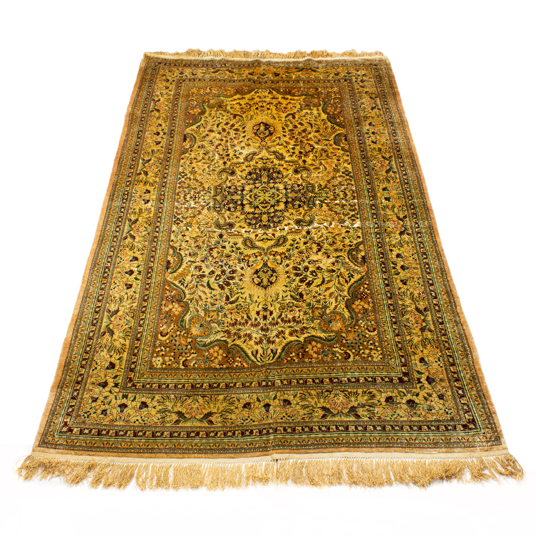 A TURKISH SILK CARPET A Turkish