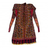 A TURKOMAN CEREMONIAL BLACK EM