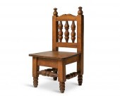 A TURNED WOOD CHILD'S CHAIRA t