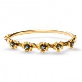 A TURQUOISE AND FOURTEEN KARAT