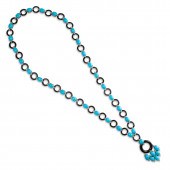 A TURQUOISE, BLACK CHALCEDONY,