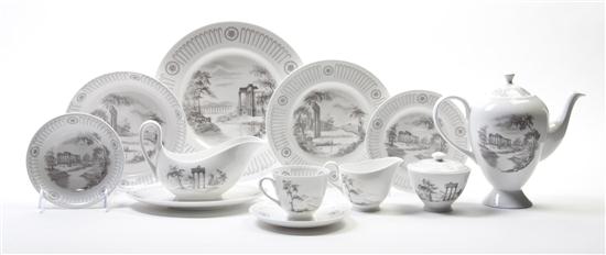 A Tuscan Porcelain Dinner Service