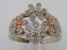 A two colour metal (tests 18 ct
