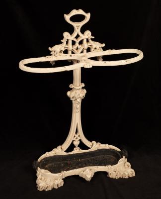 A two-division white painted cast