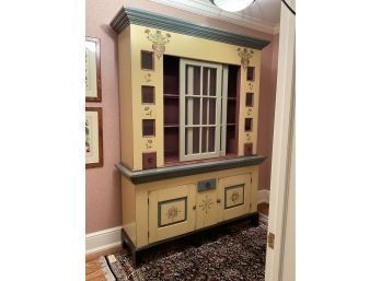A two part step back hutch,