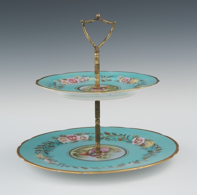 A Two-Tiered Porcelain Cake