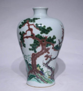 A UNDERGLAZED RED WUCAI 'PINE