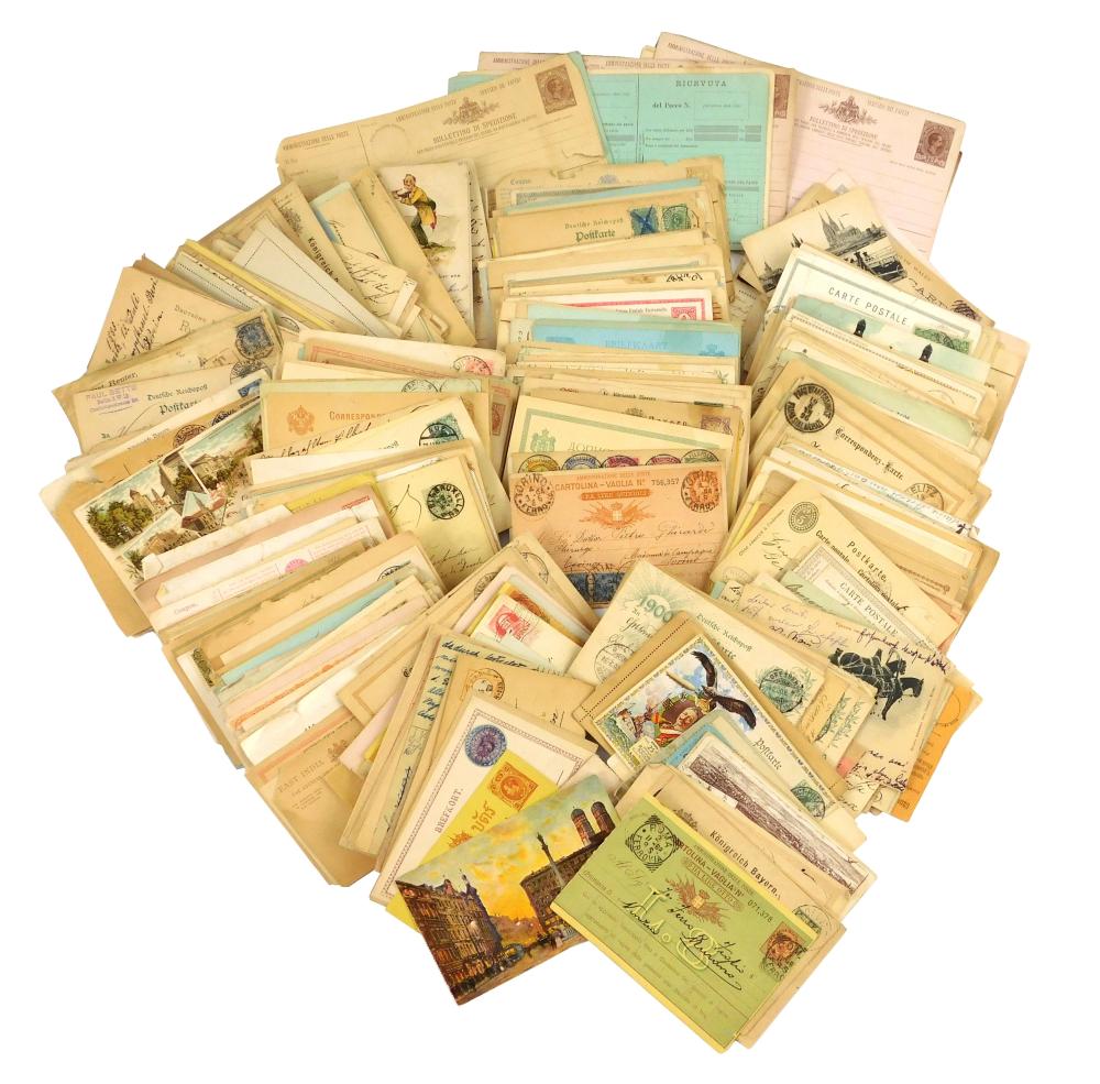 A UNIQUE 450+ WORLDWIDE POSTAL CARD