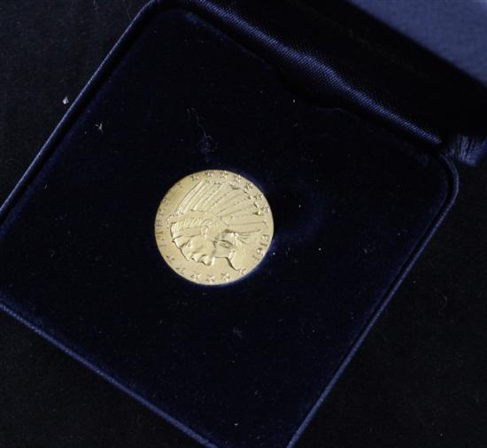 A USA 1913 5 dollar gold coin.