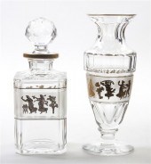 A Val St. Lambert Cut Glass Va
