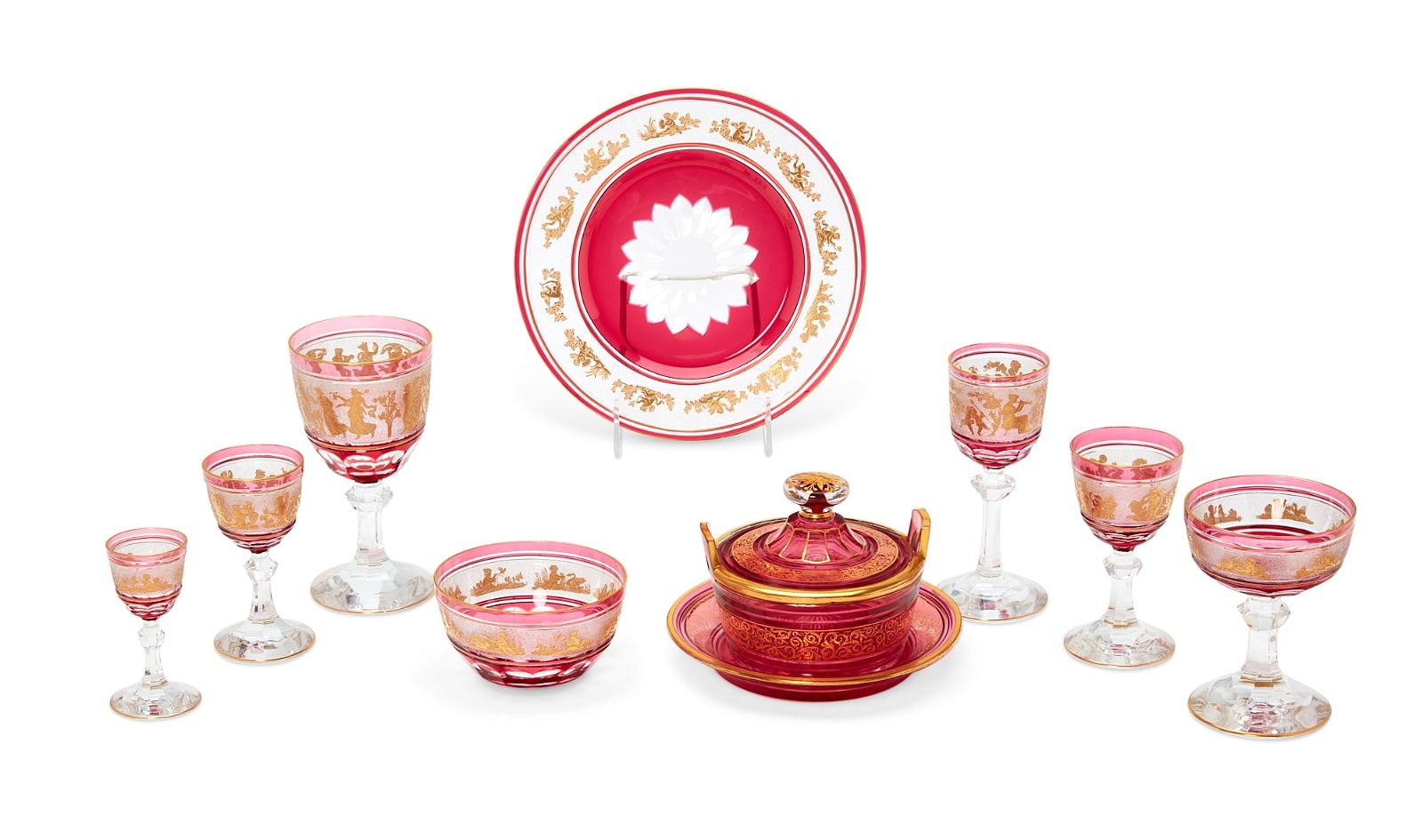 A VAL ST. LAMBERT GLASSWARE