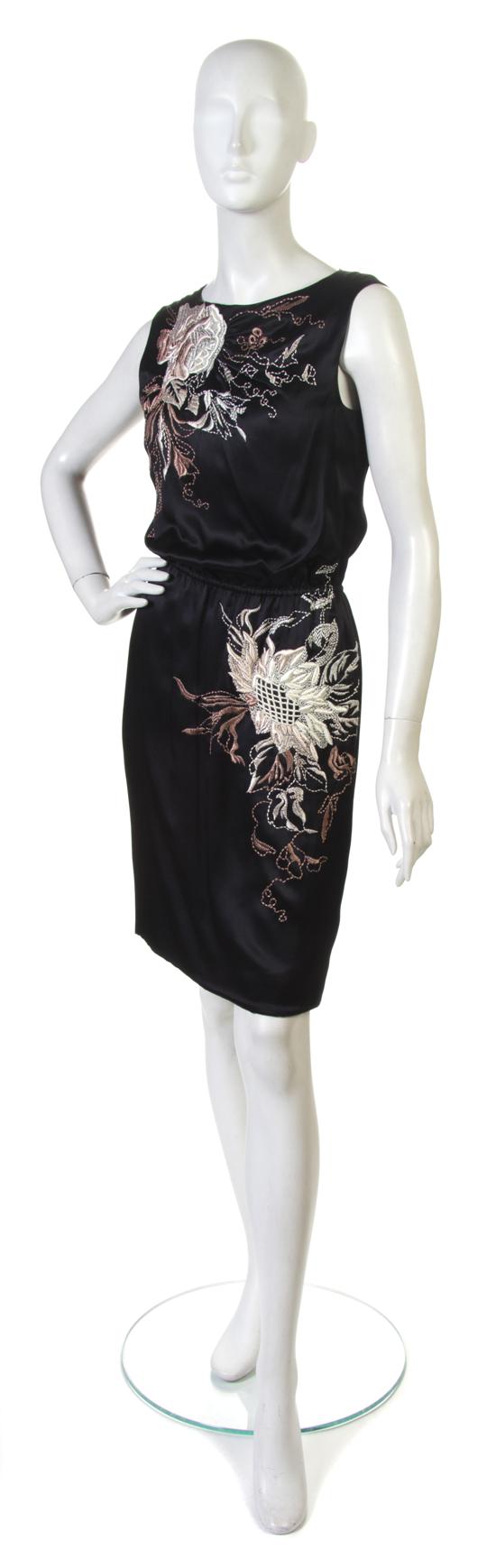A Valentino Black Silk Cocktail