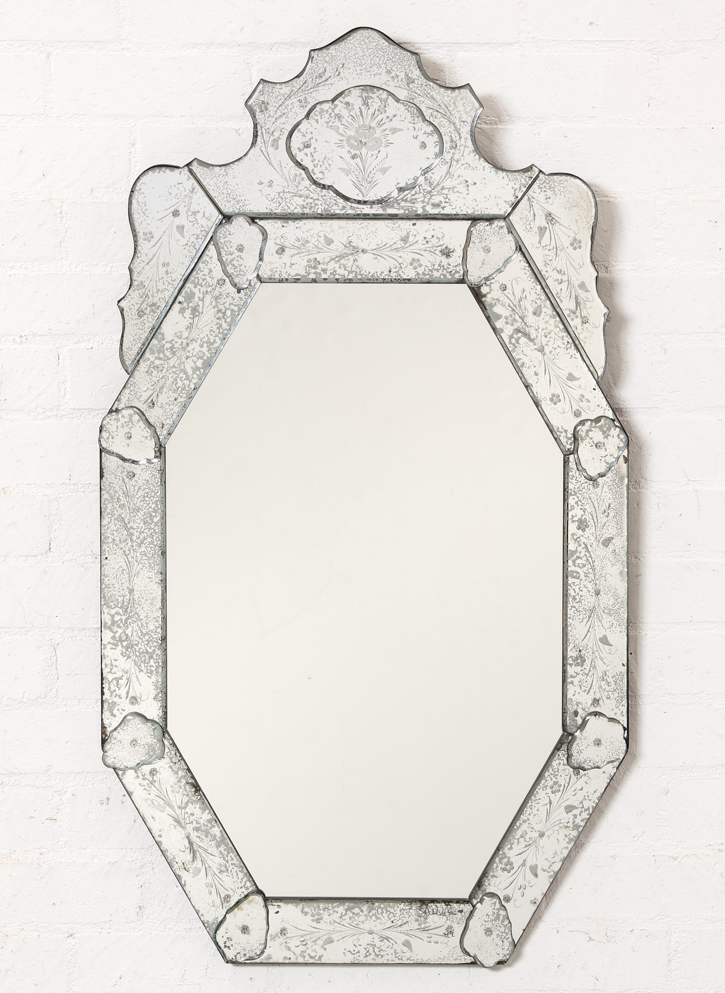 A VENETIAN BAROQUE STYLE ETCHED