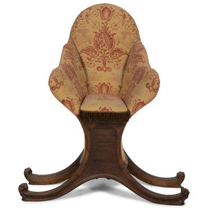 A Venetian Carved Walnut Gondola