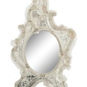 A Venetian Etched Glass Mirror
