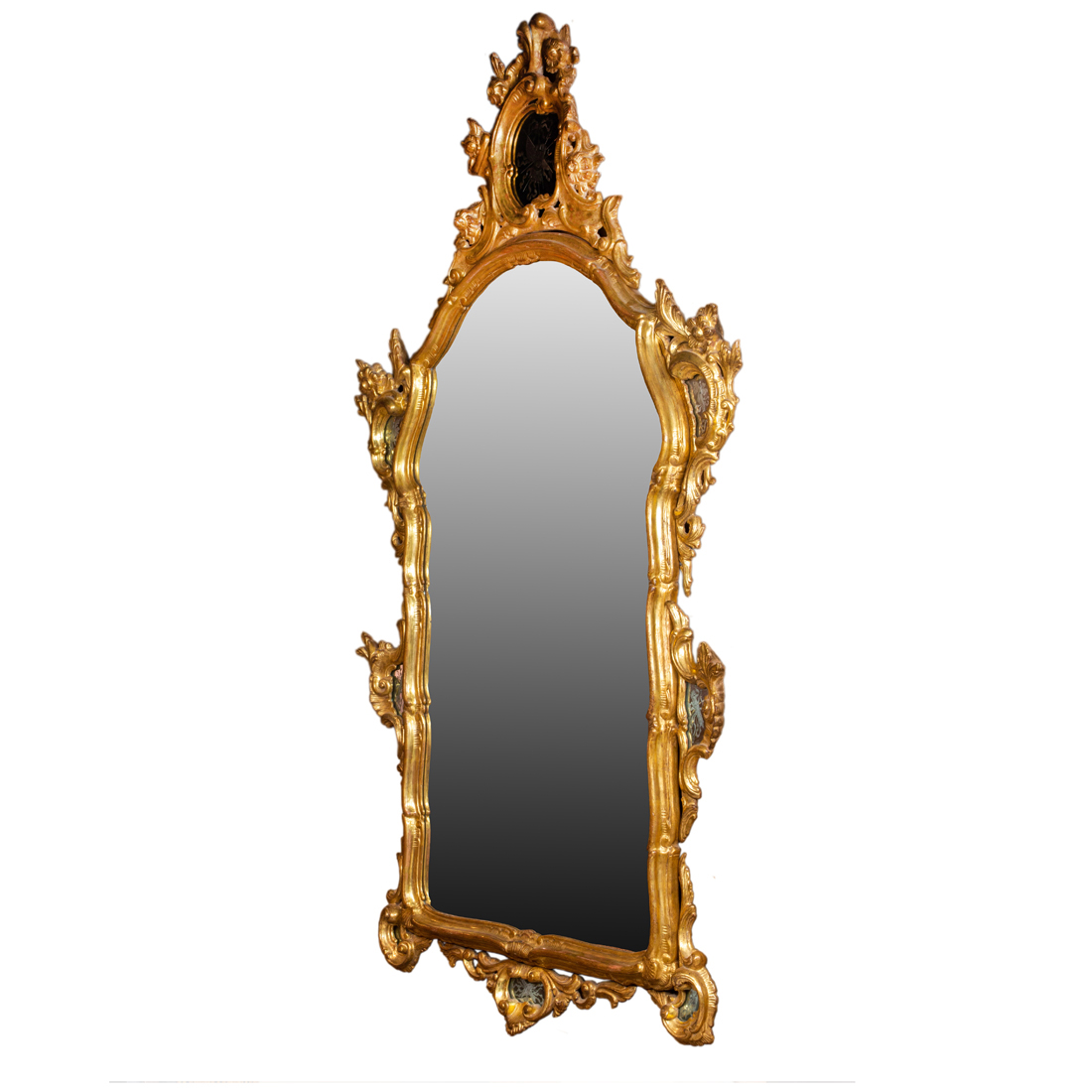 A VENETIAN GILTWOOD CARVED