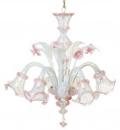 A VENETIAN GLASS CHANDELIERA V
