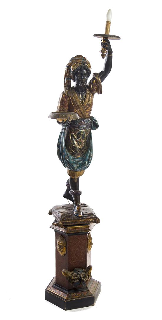 * A Venetian Painted and Parcel