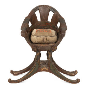 A Venetian Painted and Parcel