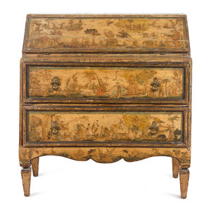 A Venetian Painted Secretary Bureau