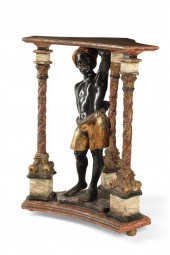 A VENETIAN POLYCHROME DECORATE