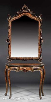 A Venetian Rococo Painted Cons