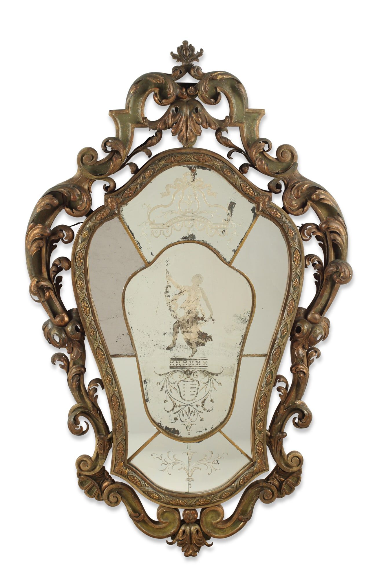 A VENETIAN ROCOCO STYLE GILTWOOD