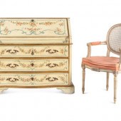 A Venetian Style Painted and P
