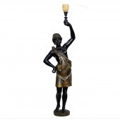 A VENETIAN STYLE PATINATED MET