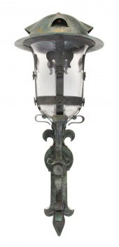 A Verdigris Patinated Light Fi