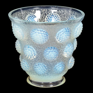 A Verlys Opalescent Glass Vase 20th