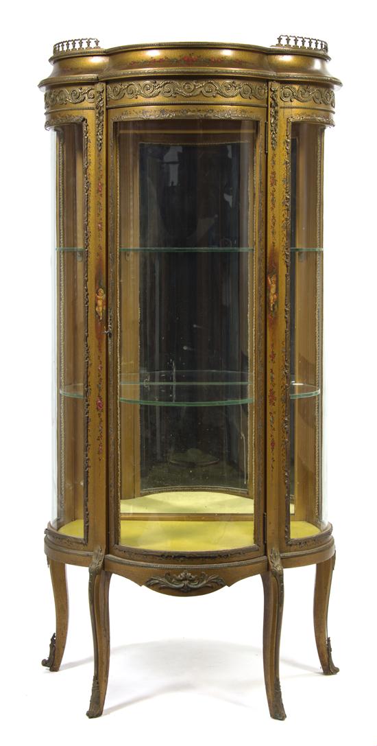 A Vernis Martin Style Gilt Metal