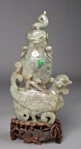 A Very Fine Chinese Jadeite Covered