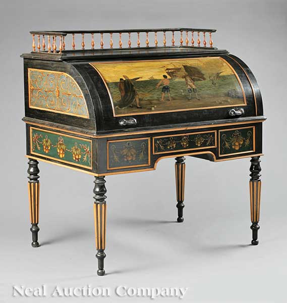 A Very Fine Edwardian Painted and